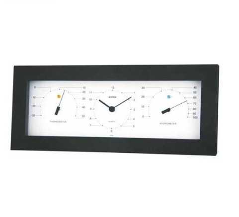 MONO 温度計／時計／湿度計 MN-4841(1個)【EMPEX(エンペックス)】