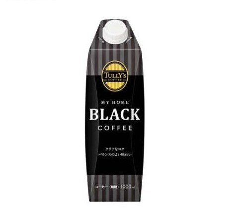 タリーズコーヒー ブラック MY HOME キャップ付き 紙パック(1L*6本入)【TULLY'S COFFEE(タリーズコーヒー)】