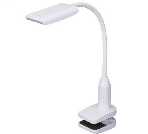 LEDデスクランプ クランプタイプ 昼白色 ホワイト LTC-LS16P-W(1台)【OHM】