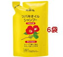 純椿油 ツバキオイル シャンプー つめかえ(380ml*6袋セット)【ツバキオイル(黒ばら本舗)】