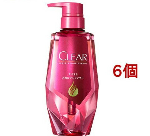 クリア モイスト スカルプシャンプー ポンプ(370g*6個セット)【クリア(CLEAR)】