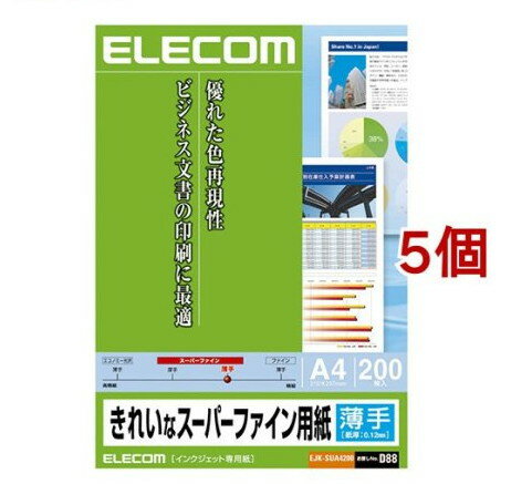 ���쥳�� ���󥯥����å��б� ���줤�ʥ����ѡ��ե������ѻ� ���꥿���� EJK-SUA4200(200����*5�ĥ��å�)�ڥ��쥳��(ELECOM)��