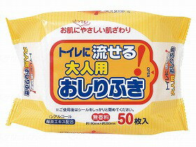 トイレに流せる大人用おしりふき　50枚/袋/- 株式会社ペーパーテック N031