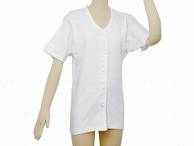 テイコブ らくホック肌着 半袖 婦人用/ホワイト/L 幸和製作所 UN03W-L