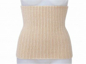 遠赤毛混リブ腹巻き/ベージュ/L-LL 神戸生絲 1038