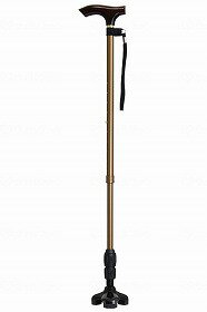 テイコブ トリプル先ゴムステッキ/ブラウン/- 幸和製作所 CAE11-BR