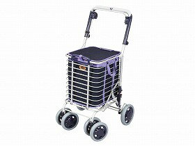 ブレーキ付　アルミワイヤーカート/-/- ユーバ産業 A-0245M