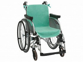 車椅子シートカバー（2枚入）/グリーン/- ケアメディックス 44020G