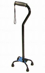 モア四点杖/ブラック/S ウェルケアバンク WC5638