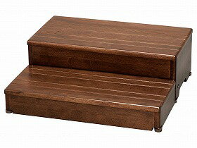 木製玄関台 60W-30-2段/ブラウン/- アロン化成 535584