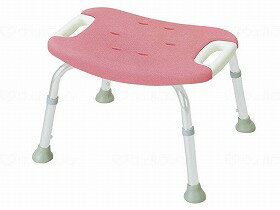 やわらかシャワーチェア 背なしワイド/ピンク/標準タイプ リッチェル 49331