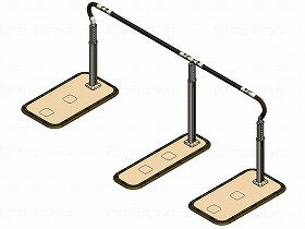 商品名 &nbsp;歩行サポート手すり　スムーディ/片手すり/ロング2050タイプ パナソニックエイジフリー XPN-L80605　送料込！ &nbsp;商品説明 工事不要にぎれば分かる安定感玄関先の長いアプローチ、段数の多い場所にも設置できます○組立品○最大使用者体重：100kg○対応段差（高さ）の目安：5段（75cm）標準ベース：縦45×横80cmステップベース：縦30×96cm手すり全長205cm手すり高さ：70〜85cm（2.5cm 7段階調整）重量：52kg材質：材質○手すり 980/630・端部手すり：塩化ビニル樹脂（被覆部）、アルミニウム（芯材）○支柱：アルミニウム、ステンレス（フランジ部）○ベース：ステンレス○ベース縁ゴム・ベースマット：塩化ビニル樹脂形状：容器包装等詳細：賞味期間：使用方法：補足情報：--------------------******************