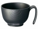 木目持ちやすい茶碗ハンドル付/ブラック/茶碗ハンドル付 スケーター NBLS1H