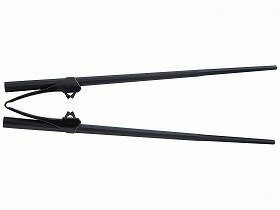 楽々箸クリップタイプ　樹脂製/黒/23.0 青芳 535