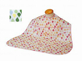 ソフラピレン エプロン しずく　ポケット付き/グリーン/- 竹虎 102252