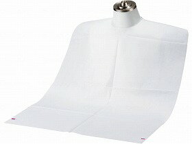 フェルラックエプロン　ホワイトLテープ付き/-/100枚入 竹虎 076372