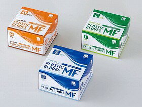 ハクゾウ プラスチックグローブMF パウダーフリー80枚/ケース/M ハクゾウメディカル 3024112