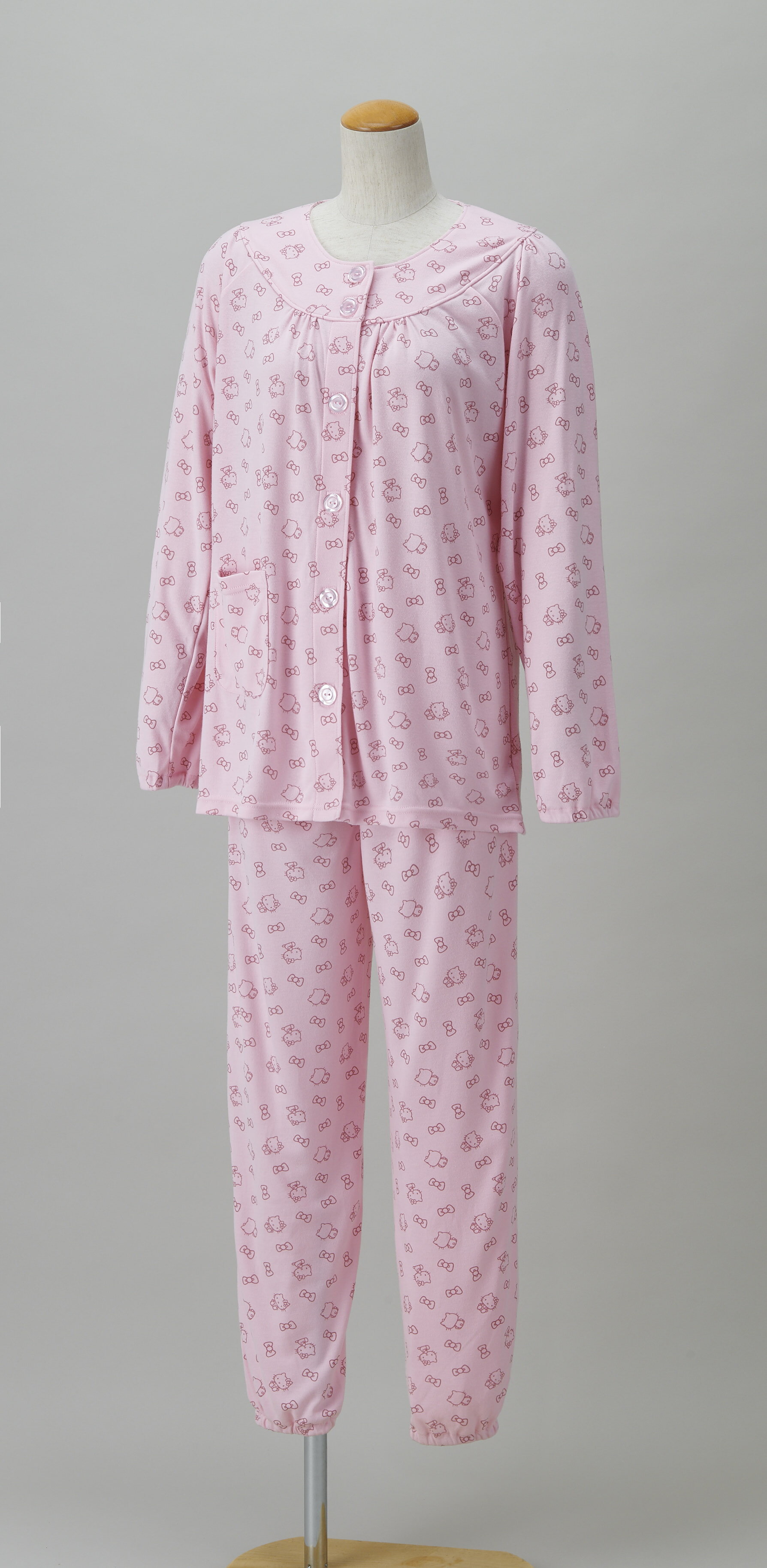 ワンタッチテープパジャマ（ハローキティ） ウェルファン 010802 ピンク