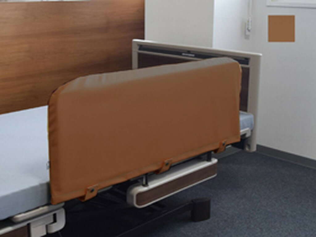 サイドレールクッションカバー(片面)/ブラウン/L 特殊衣料 0100　送料込！