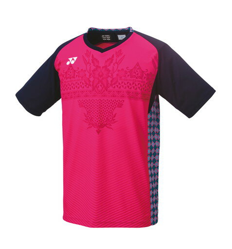 ヨネックス YONEX テニス・バドミントン ウエア（メンズ） メンズゲームシャツ（フィットスタイル） ロ－ズピンク(123) M 10445