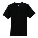 ヘインズ HANES スポーツ・アウトドア ウェア(メンズ) BEEFY RIB HENLE ブラック(090) L HM1-T103 部活動 クラブ活動(4)