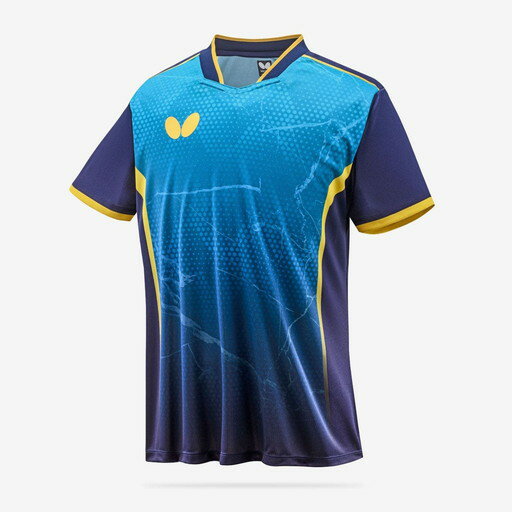 バタフライ Butterfly 卓球 エリスター10・シャツ ターコイズブルー(123) O 46280