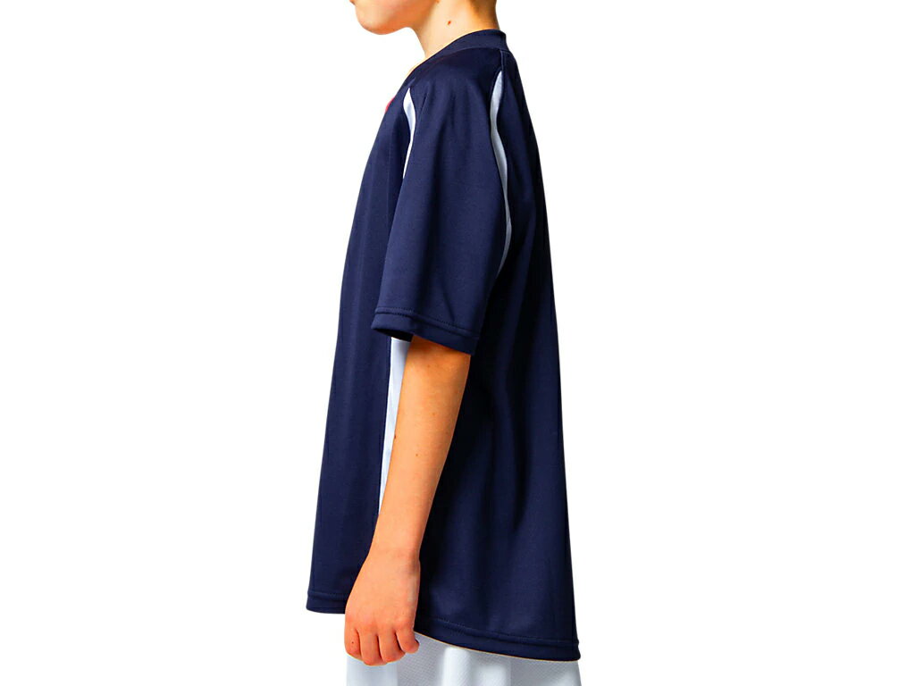 アシックス asics サツカ- ウェア(キッズ) Jr.ゲームシャツ ピーコート(400) 150 2104A014 部活動 クラブ活動セール サッカー 用品 セール