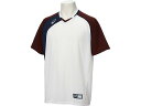 アシックス asics ベースボール BB T SHIRT ホワイトxエンジ(0126) 2XO BAD017(4)