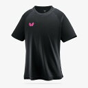 バタフライ BUTTERFLY 卓球 ウェア（ユニ） ウィンロゴ・Tシャツ　II ブラックXロゼ(912) M 46420