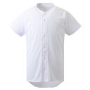 デサント DESCENTE 野球 半袖シャツ 練習用ユニフォームシャツ(フルオープン) Sホワイト(SWHT) M DB-1410(4)