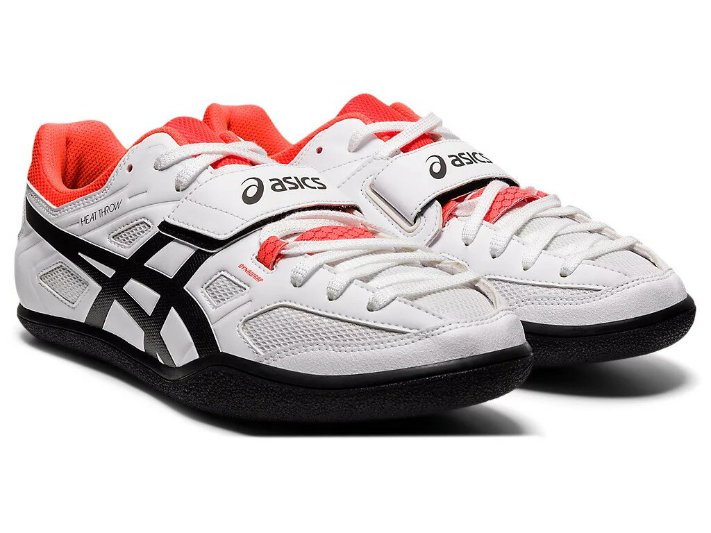 アシックス asics リクジヨウ シューズ（ユニ） HEAT THROW W/BK(100) 24.5 1093A154 運動靴 ウォーキング 通学 通勤 部活動　クラブ活動
