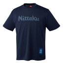 日本卓球 Nittaku 卓球 ニッタクドット Tシャツ ネイビー(02) L NX-2015