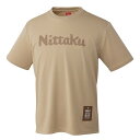 日本卓球 Nittaku 卓球 ニッタクドット Tシャツ ベージュ(65) 2XO NX-2015