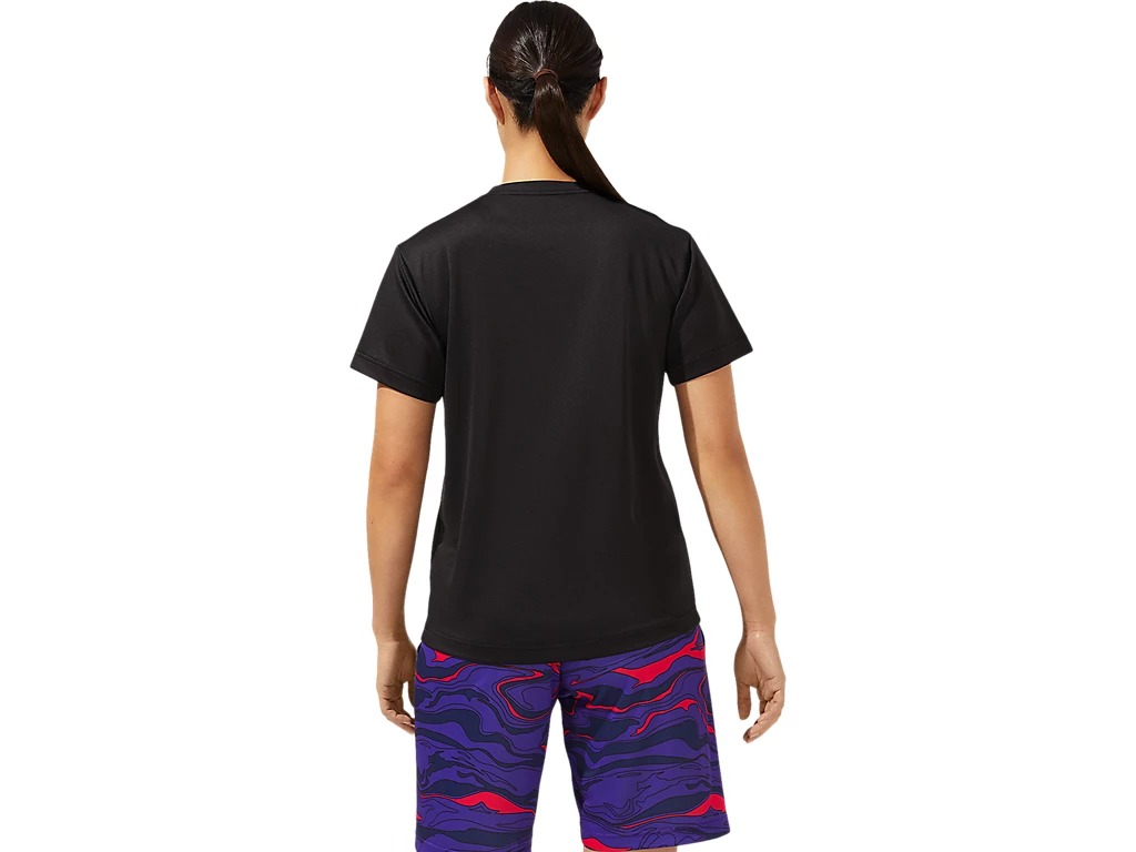 アシックス asics バスケツト W’Sグラフィックショートスリーブトップ PK/ピンクG(001) M 2062A048