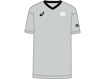 アシックス asics バスケツト レフリーシャツ ミツドグレー(021) M 2063A233 ウエア 部活動 クラブ活動