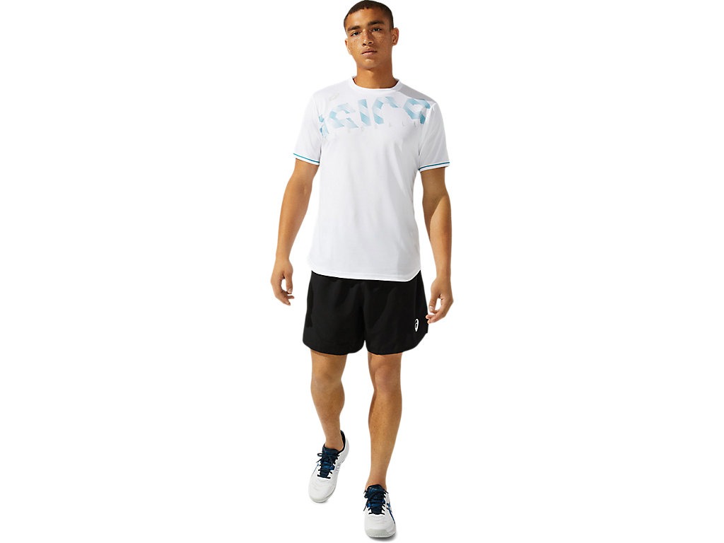 【メール便発送品】アシックス asics ハンドボ-ル プリントショートスリーブトップ ホワイトA(100A) M 2073A029 ウエア 部活動　クラブ活動