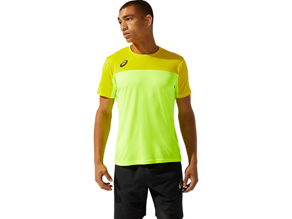 【メール便発送品】アシックス asics サツカ- ゲームシャツ（ブロック） FY/Vイエロー(750) 3XL 2101A137 ウエア 部活動　クラブ活動