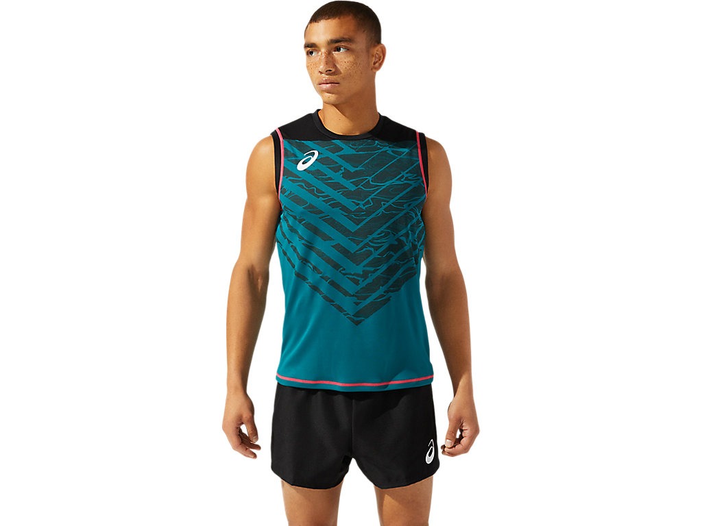 【メール便発送品】アシックス asics ラグビ- プラクティスシングレット Vパイン(300) 2XL 2111B033 ウエア 部活動　クラブ活動
