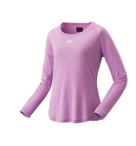 【メール便発送品】ヨネックス YONEX テニス・バドミントン ウエア（ウィメンズ） ウィメンズロングスリーブTシャツ ラベンダー(022) L 16510 部活動　クラブ活動