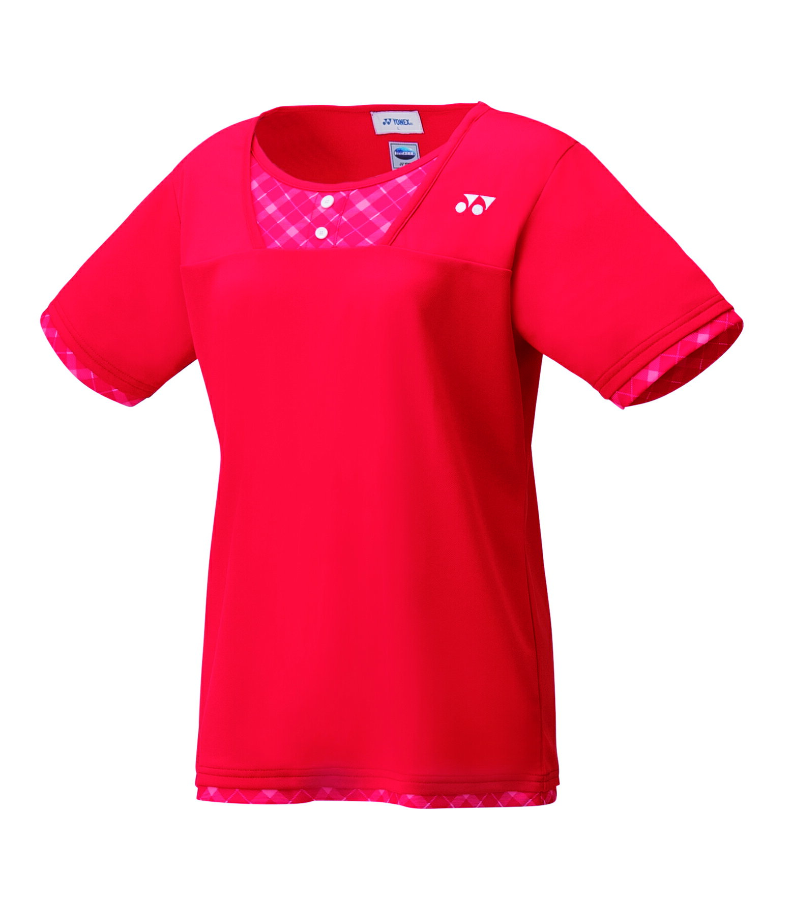 【メール便発送品】ヨネックス YONEX テニス・バドミントン ウエア（ウィメンズ） ウィメンズゲームシャツ（レギュラー） サンセットレッド(496) XO 20499 部活動　クラブ活動