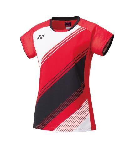 【メール便発送品】ヨネックス YONEX テニス・バドミントン ウエア（ウィメンズ） ウィメンズゲームシャツ ルビーレッド(338) M 20591 部活動　クラブ活動