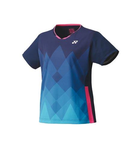 【メール便発送品】ヨネックス YONEX テニス・バドミントン ウエア（ウィメンズ） ウィメンズゲームシャツ（スリム） ネイビーブルー(019) S 20621 部活動　クラブ活動