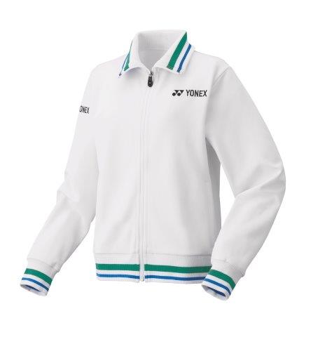 【メール便発送品】ヨネックス YONEX テニス・バドミントン ウエア（ウィメンズ） 75THウィメンズウォームアップシャツ ホワイト(011) M 57064A 部活動　クラブ活動