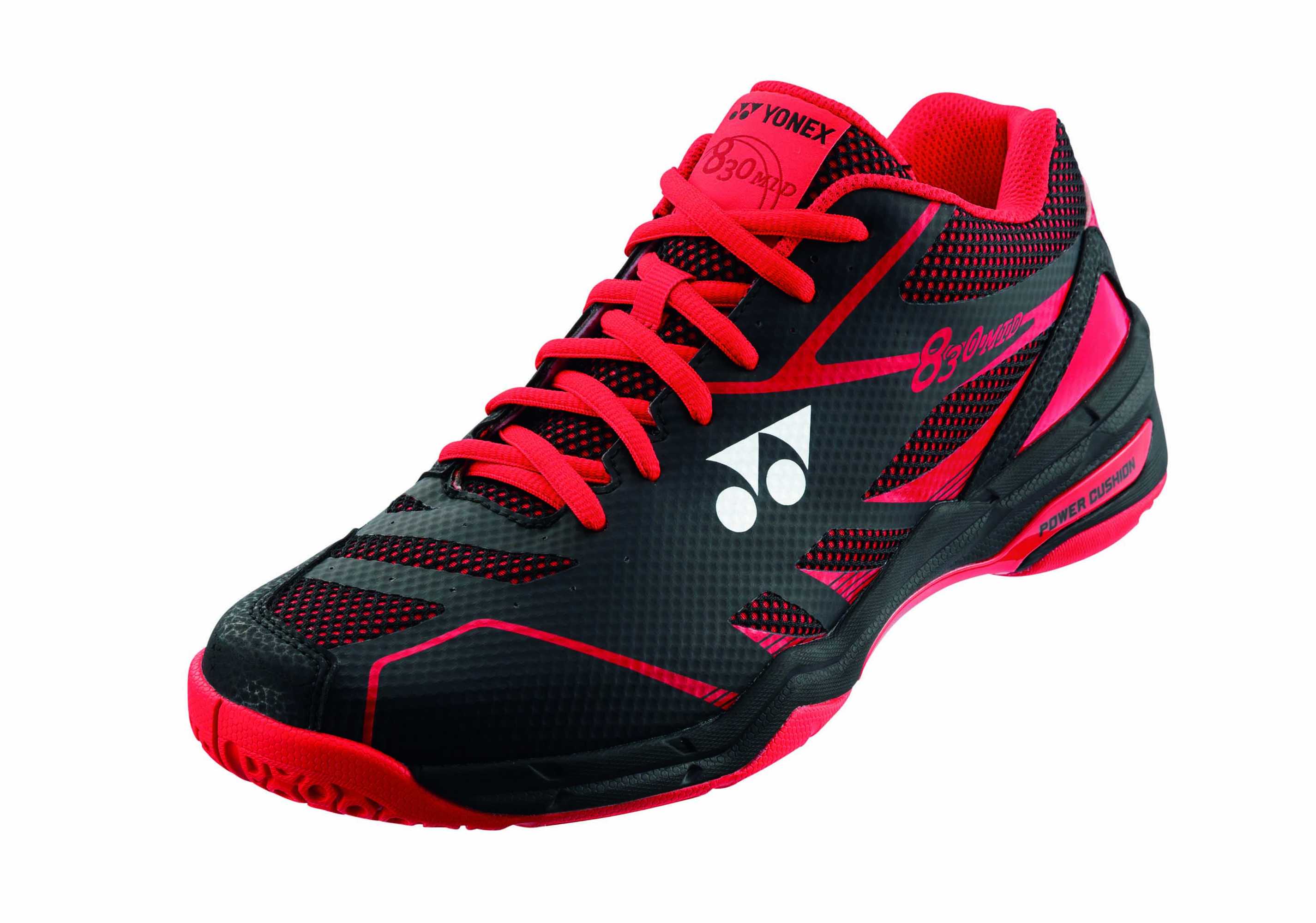 ヨネックス YONEX バドミントン シューズ（ユニ） パワークッション830ミッド ブラック／レッド(187) 27.5 SHB830MD 運動靴 ウォーキング 通学 通勤 部活動　クラブ活動