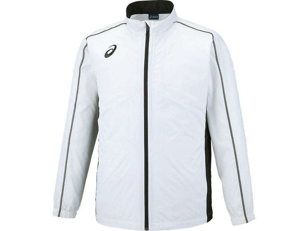 アシックス asics トレ-ニング ウェア（メンズ） ブレーカージャケット(背メッシュ) Bホワイト(100) 3XL 2031A243 運動 部活動　クラブ活動