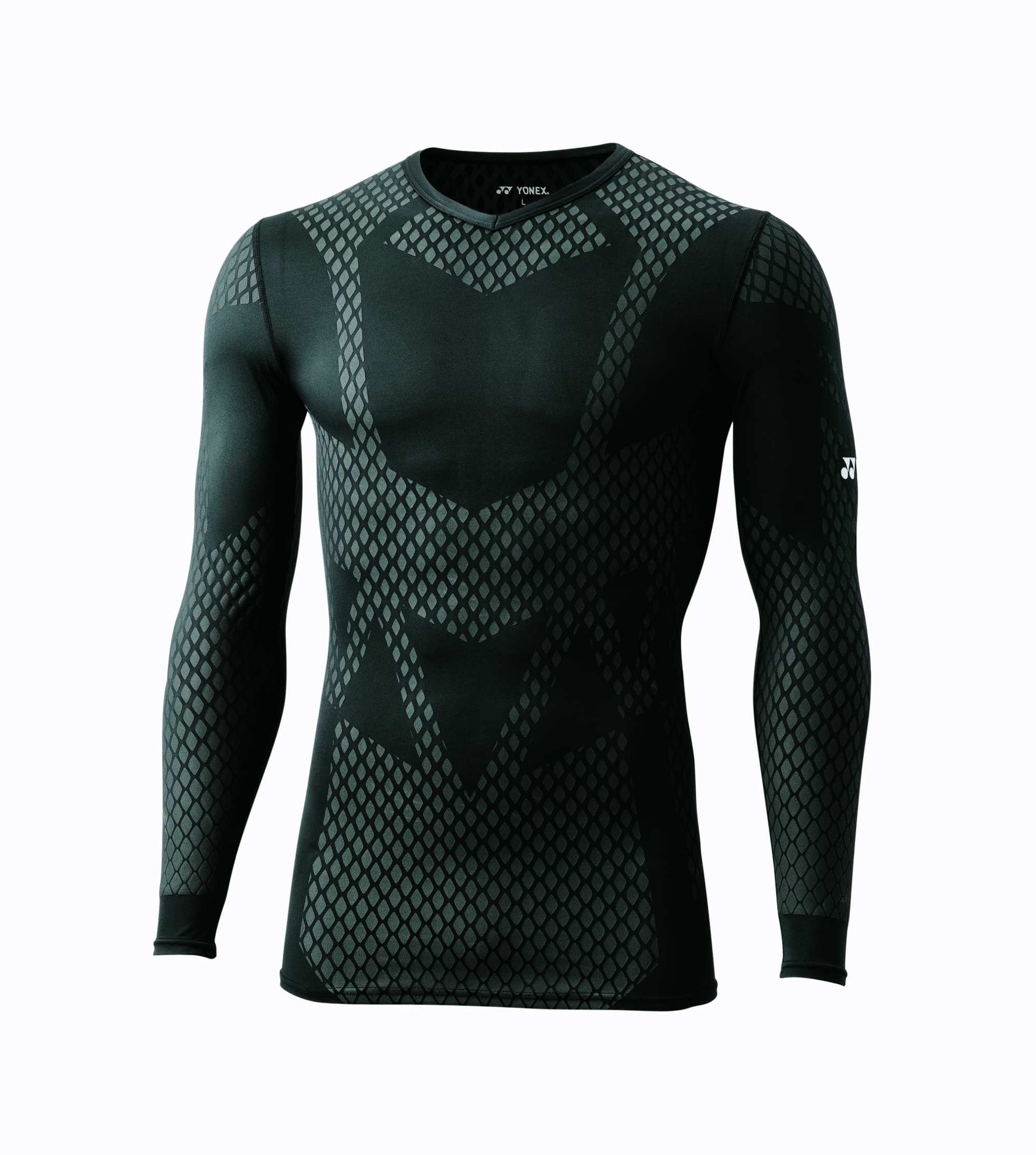 【メール便発送品】ヨネックス YONEX テニス・バドミントン ウエア（ユニ） ユニVネックナガソデシャツ ブラック(007) M STB-A1017 部活動　クラブ活動