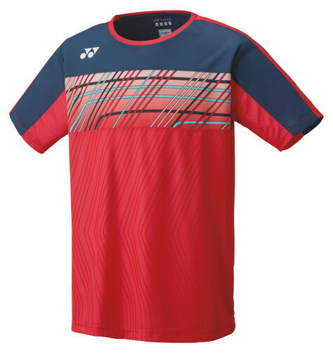 ヨネックス YONEX バドミントン（TOURNAMENT STYLE) ウェア（メンズ） ゲームシャツ（フィットスタイル） フラッシュレッド(639) SS 10341 部活動　クラブ活動