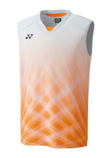 【メール便発送品】ヨネックス YONEX テニス・バドミントン ウエア（メンズ） メンズゲームシャツ（ノースリーブ） サンシャインオレンジ(488) SS 10420 部活動　クラブ活動