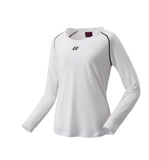 【メール便発送品】ヨネックス YONEX テニス・バドミントン ウエア（ウィメンズ） ウィメンズロングスリーブTシャツ ホワイト(011) M 16510 部活動　クラブ活動