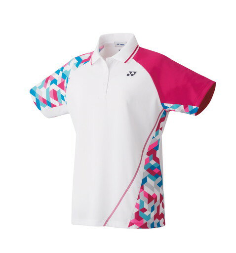 【メール便発送品】ヨネックス YONEX テニス・バドミントン ウエア（ウィメンズ） ウィメンズゲームシャツ ホワイト(011) M 20543 部活動　クラブ活動